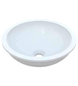  Vayer Boomerang Umywalka podblatowa, gładka bez otworu na baterię ø35 cm biała 035.035.012.3-5.0.2.0 B