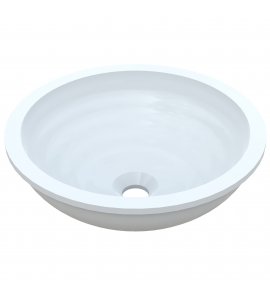  Vayer Boomerang Umywalka podblatowa, karbowana bez otworu na baterię ø35 cm biała 035.035.012.3-5.0.2.0 A