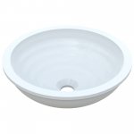  Vayer Boomerang Umywalka podblatowa, karbowana bez otworu na baterię ø35 cm biała 035.035.012.3-5.0.2.0 A