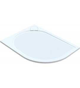  Vayer Virgo Brodzik prysznicowy asymetryczny 100x80 R55 cm biały 100.080.001.2-2.X.0.0.0