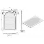  Vayer Virgo Brodzik prysznicowy prostokątny 120x80 cm biały 120.080.001.2-1.0.0.0.0