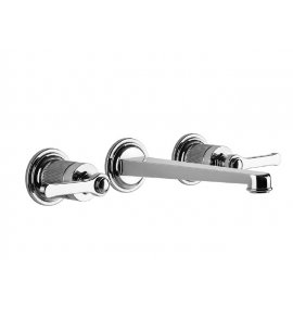 Gessi Venti20 Bateria umywalkowa 3-otworowa z średnią wylewką element zewnętrzny chrom 65091.031