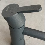 Bruma Leaf Bateria umywalkowa jednootworowa bez korka Graphite 1670101GT