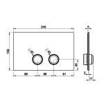   Gessi Przycisk do Geberit Sigma 8&12 chrom 54651.031