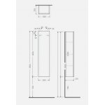 Rak Ceramika Joy Szafka 30x23,5 biała JOYTS120PWH