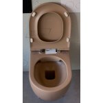 Olympia Ceramica Milady Miska bezrantowa 52x36 z deską wolnoopadającą slim brown matt MIL120207+C5CN07
