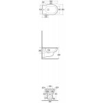 Rak Ceramika Washington Bidet 56x36 biały połysk WABI00002