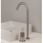   Ritmonio Diametro35 Concrete Bateria umywalkowa 2-otworowa inox E0BA0125H3ICM