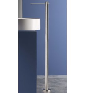 Ritmonio DOT316 Bateria umywalkowa stojąca stal nierdzewna PR50DF201INOX
