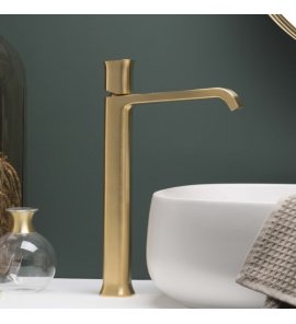    Ritmonio Taormina Bateria umywalkowa jednootworowa bez korka brushed gold PR35AV201GOX
