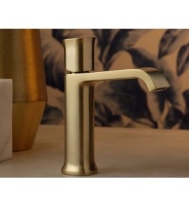    Ritmonio Taormina Bateria umywalkowa jednootworowa bez korka brushed champagne PR35AU201CHX