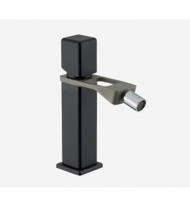    Webert One-X Bateria bidetowa 1-otworowa z korkiem klik klak stal/czarny OX840101.441