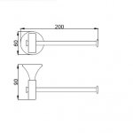 Webert Opera Uchwyt na papier toaletowy chrom OA500801.015