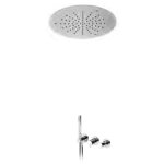 Bruma Adagio Bateria podtynkowa natryskowa z deszczownicą Ø 380 mm w suficie i słuchawką prysznicową Chrom 1934291CR