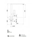   Webert Essential Bateria zlewozmywakowa jednouchwytowa z obrotową wylewką czarny mat EN920301.560