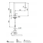 Webert Living Bateria zlewozmywakowa jednouchwytowa z obrotową wylewką chrom LV920301.015