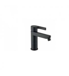   Webert Do Re Mi Bateria bidetowa 1-otworowa z korkiem klik klak czarny mat DR840101.560