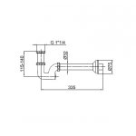 Webert Syfon typu "K" 1”1/4 chrom AC0022.015
