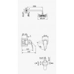 Bruma Mustang Bateria natryskowa podtynkowa z deszczownicą Ø 230 mm ścienną Chrom 1167701CR