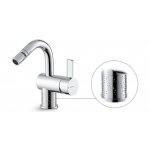 Newform Blink Chic luxury Bateria bidetowa jednouchwytowa z korkiem z teksturą chrom 71125.21.018