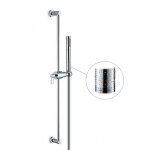 Newform Blink Chic luxury Drążek prysznicowy ścienny ze słuchawką i wężem z teksturą chrom 71156.21.018