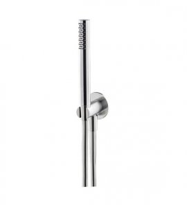 Newform X-Steel 316 Zestaw prysznicowy ze słuchawką, wężem i uchwytem ścienny stal nierdzewna 69645X.50.050