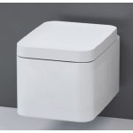 Flaminia Nile Miska wisząca bez kołnierza z deską wolnoopadającą 54x35 cm latte NL118GLAT+NLCW03LAT
