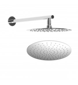 Bruma FlowRS Deszczownica ścienna Ø 250 mm z ramieniem ściennym Chrom 1455243CR