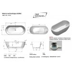       Galatea Design Arrezo Wanna wolnostojąca 160x75 biały połysk GWARR160.GPB.WH W MAGAZYNIE!!