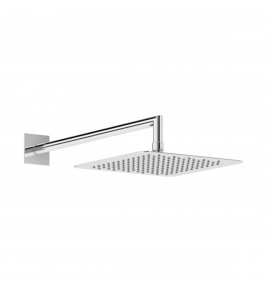 Bruma Quadra Blue Deszczownica ścienna 200x200 mm z ramieniem ściennym Chrom 1455260CR