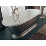 Sbordoni Florentia Wanna żeliwna wolnostojąca z postumentem 178x80x58,5 cm polerowany mosiądz 4013P
