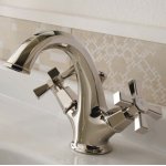   Sbordoni Deco Prestige Bateria umywalkowa jednootworowa z korkiem nikiel DP75NI