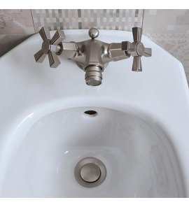   Sbordoni Deco Prestige Bateria bidetowa jednootworowa z korkiem nikiel DP76NI