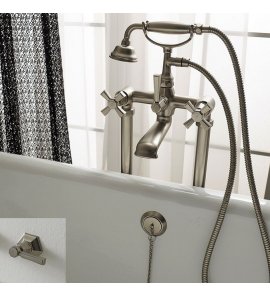   Sbordoni Deco Prestige Bateria wannowo-prysznicowa wolnostojąca z wężem, słuchawką nikiel DP116cNI