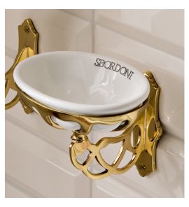 Sbordoni Classica Mydelniczka ścienna Natural Brass CL100ON