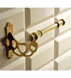 Sbordoni Classica Uchwyt ścienny na papier toaletowy 17,5x9,6x10,5 cm Natural Brass CL102ON