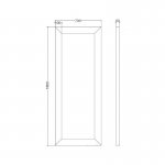 Kerasan Retro Lustro 70x180 cm Czarny 736601