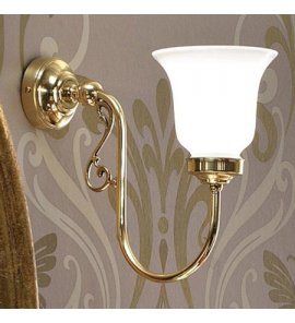 Sbordoni Dora Lampa łazienkowa ścienna Natural Brass DO030ON