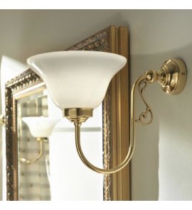 Sbordoni Fausta Lampa łazienkowa ścienna Natural Brass DO130ON