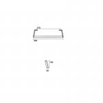 Kerasan Reling Umywalkowy Chrom 922090