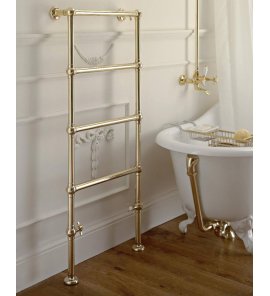   Sbordoni Grzejnik łazienkowy podłogowy-ścienny 57x12,5x118,5 cm Natural Brass SBSPAV4/3ON