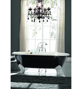  Bleu Provence Vintage Wanna wolnostojąca z nogami białymi 170x78 czarny 4070R