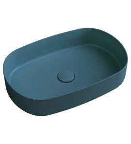  Isvea Infinity Umywalka nablatowa owalna 55x36x12 cm petrol 10NF65055-2P