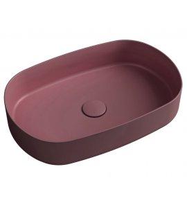  Isvea Infinity Umywalka nablatowa owalna 55x36x12 cm bordowy 10NF65055-2R