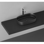  Isvea Infinity Umywalka nablatowa owalna 55x36x12 cm czarny mat 10NF65055-2N