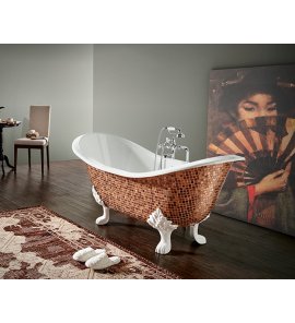   Recor Antique Wanna wolnostojąca bez otworu na baterię 154x75x76 cm mosaic ANTIQUE1
