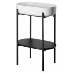  Isvea Puno Stelaż pod umywalkę 55x78x36 czarny mat SKA570-2
