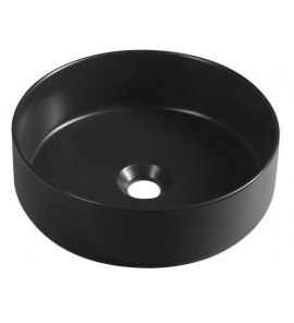  Isvea Infinity Umywalka nablatowa okrągła Ø36x12 cm czarny mat 10NF65036B