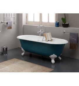  Bleu Provence Vintage Wanna wolnostojąca z nogami białymi 170x78 turkusowy 4070R1