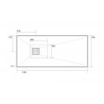 Kerasan H2.5 Brodzik Prostokątny 70x170 cm Biały mat 703730